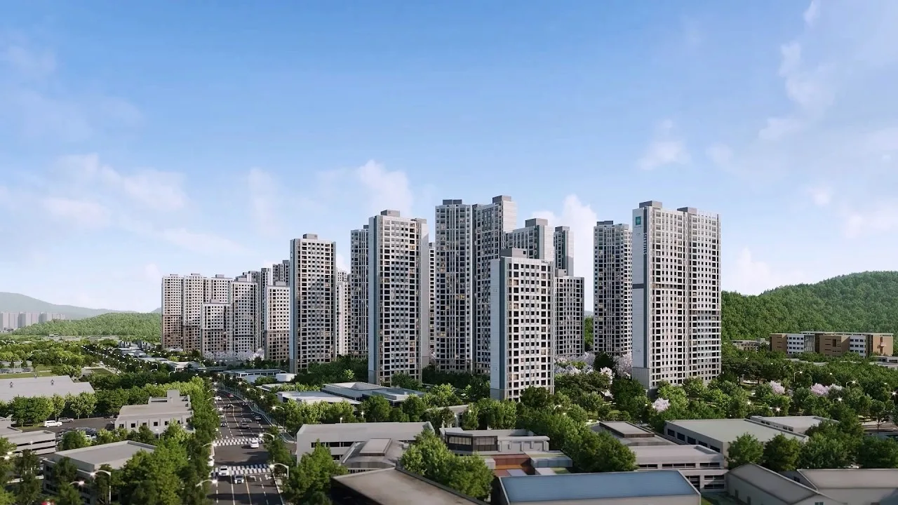 오남역 서희스타힐스 여의재 단지 전경 CG